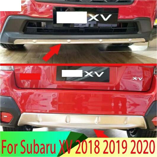 適用: スバル XV 2018 2019 2020 ステンレス スチール フロント リア バンパー スキッド プロテクター ガード プレート AL-QQ-3706 AL Car parts｜オートパーツエージェンシー2号店
