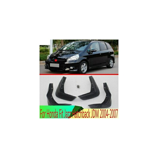 適用: ホンダ フィット ジャズ ハッチバック JDM 2004 2005 2006 2007 セット モールド マッド フラップ マッドフラップ スプラッシュ ガード フロント リア マッドガード AL-QQ-4110 AL Exterior parts for cars