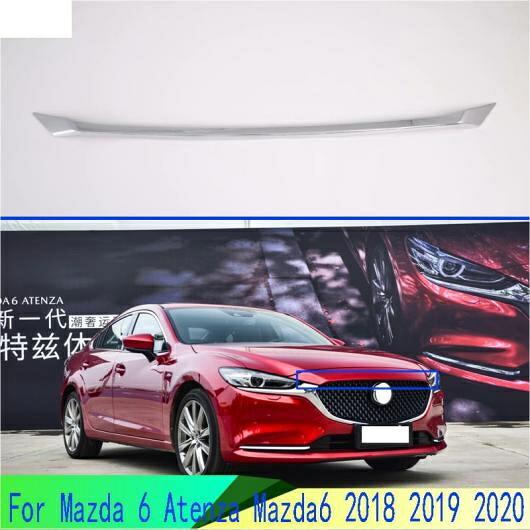 適用: MAZDA6 アテンザ 2018 2019 2020 ABS クローム フロント フード ボンネット グリル グリル バンパー リップ メッシュ トリム カバー AL-QQ-4771 AL Exterior parts for cars