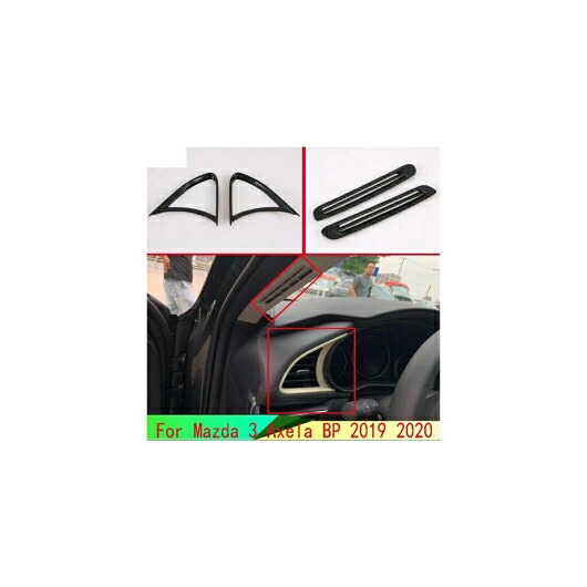 適用: MAZDA3 アクセラ セダン BP 2019 2020 通気口 カバー ダッシュボード トリム ベゼル フレーム モールディング ガーニッシュ アクセント スタイリング AL-QQ-4784 AL Interior parts for cars｜オートパーツエージェンシー2号店