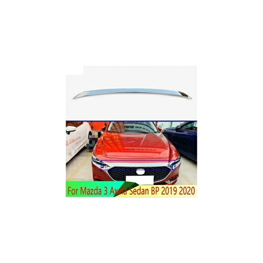 適用: MAZDA3 アクセラ セダン BP 2019 2020 ABS クローム フロント フード ボンネット グリル グリル バンパー リップ メッシュ トリム カバー AL-QQ-4817 AL Exterior parts for cars