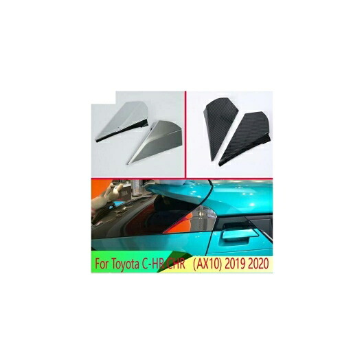 適用: トヨタ C-HR CHR AX10 2019 2020 サイド ドア リア ビュー ウインドウ スポイラー カバー トリム ガーニッシュ ベゼル AL-QQ-4818 AL Exterior parts for cars