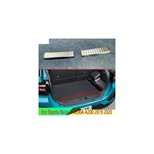 適用: トヨタ ライズ Z A200A A200 2019 2020 ステンレス スチール リア トランク スカッフ プレート ドア シル カバー モールディング ガーニッシュ AL-QQ-4972 AL Interior parts for cars