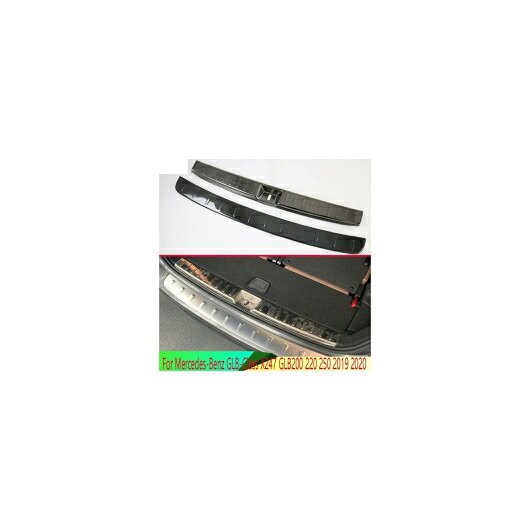 適用: メルセデス・ベンツ GLB-クラス X247 GLB200 220 250 2019 2020 リア バンパー 保護 ウインドウ アウトサイド トランクス 装飾 プレート ペダル AL-QQ-5028 AL Interior parts for cars｜オートパーツエージェンシー2号店