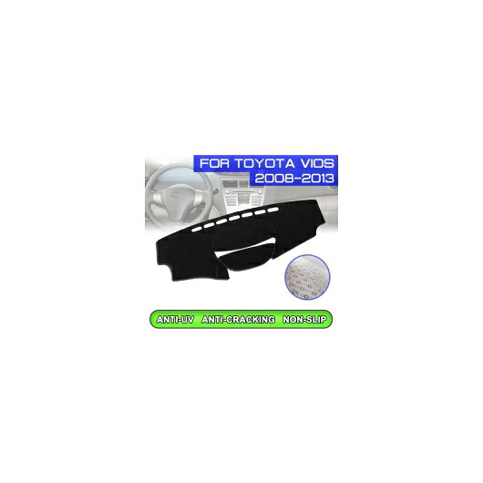 ダッシュボード マット 防汚 滑り止め カバー UV 保護 シェード 適用: トヨタ ヴィオス 2008 2009 2010 2011 2012 2013 右ハンドル用・左ハンドル用 AL-QQ-5458 AL Interior parts for cars