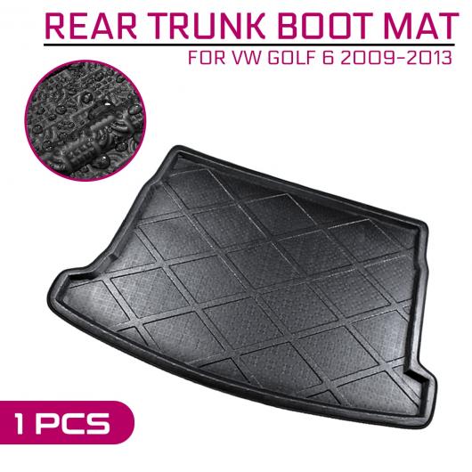 適用: VW ゴルフ 6 2009-2013 フロア マット カーペット リア トランク 汚れ防止 カバー AL-QQ-5607 AL Interior parts for cars