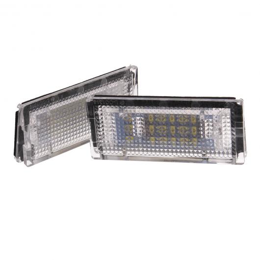 2ピース LED ナンバープレート ライト 適用: BMW 3 -シリーズ E46 1998-2005 3 4 5 ドア プレート ライト ランプ AL-QQ-6102 AL Car parts