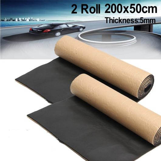 2ロール 200cm&times;50cm 5mm サウンド 防音 アンチノイズ サウンド 絶縁 コットン ヒート クローズド 携帯 フォーム AL-QQ-6290 AL Interior parts for cars｜オートパーツエージェンシー2号店