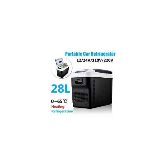12V/24V 28L 110V/220V / 冷蔵庫 冷却 ヒート ボックス 釣り キャンプ 110V-220V AL-QQ-6220 AL Car parts|オートパーツエージェンシー2号店
