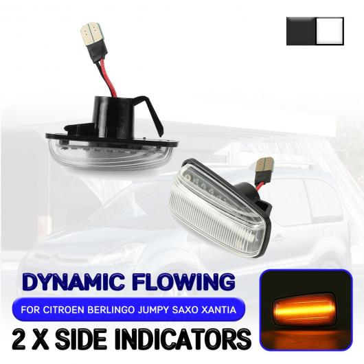 LED ダイナミック サイド マーカー ライト 適用: プジョー/PEUGEOT 106 II 306 406 806 シトロエン/CITROEN フィアット/FIAT フロー ウインカー ライト ランプ AL-QQ-6504 AL Car parts