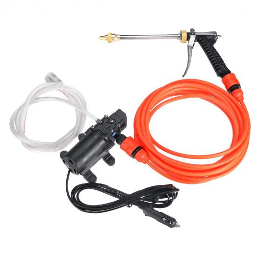 ウォッシュ 12V ハイ プレッシャー ウォッシャー ポータブル スプレー クリーナー ワーニング インテリジェント ポンプ クリーニング キット スプレー＋ウォーター ポンプ AL-QQ-6605 AL Car parts