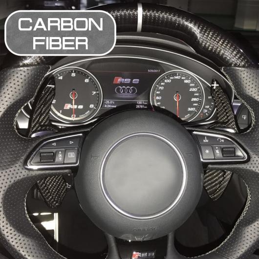 カーボンファイバー ステアリング ホイール 拡張 パドル 適用: アウディ/AUDI A3 A5 A7 A8 S5 Q3 Q7 SQ5 RS6 シフター カバー ステッカー AL-QQ-6691 AL Exterior parts for cars｜オートパーツエージェンシー2号店