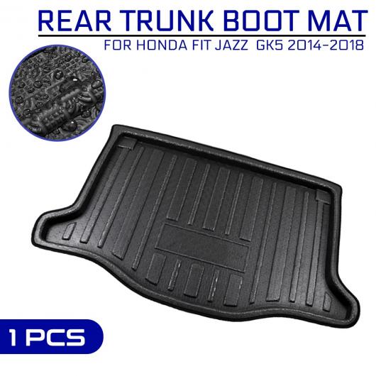 フロア マット カーペット リア トランク 汚れ防止 カバー 適用: ホンダ フィット ジャズ GK5 2014 2015 2016 2017 2018 AL-QQ-7160 AL Interior parts for cars