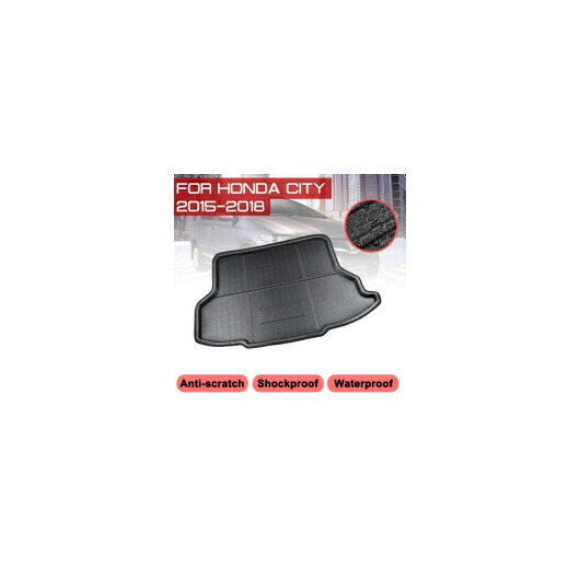 フロア マット カーペット 適用: ホンダ シティ 2015 2016 2017 2018 リア トランク 汚れ防止 カバー AL-QQ-7092 AL Interior parts for cars|オートパーツエージェンシー2号店