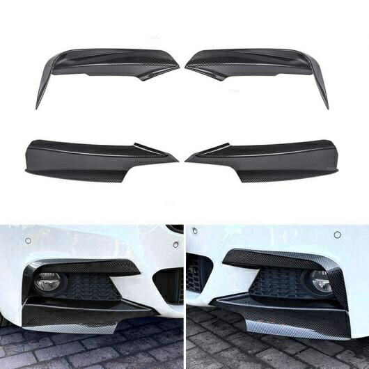 4ピース フロント フォグライト ストリップ バンパー リップ カバー トリム 適用: BMW/ビーエムダブリュー 3 シリーズ F30 F31 F35 320i 328i 316d 318d Mスポーツ 2012-19 AL-QQ-7603 AL Car parts