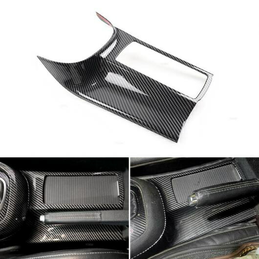 ABS カーボンファイバー調 センター コントロール カップホルダー パネル カバー フレーム トリム 適用: VW ゴルフ 6 MK6 2008-2012 AL-QQ-7699 AL Car parts