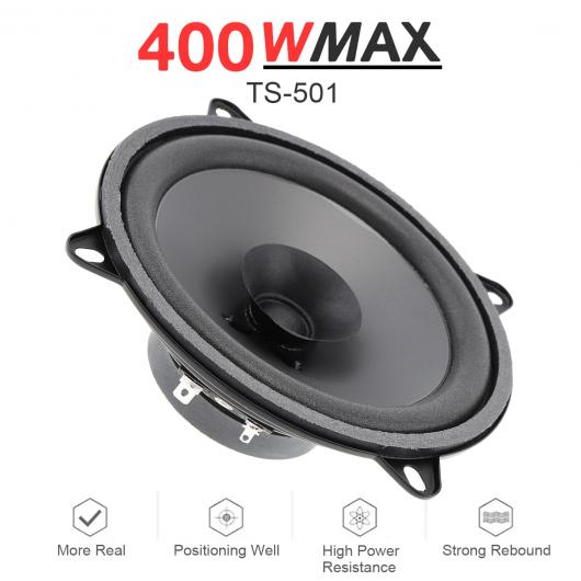 1ピース 5インチ 400W 同軸 スピーカー 車両 ドア オート オーディオ ミュージック ステレオ フル レンジ 周波数 Hi-Fi スピーカー AL-RR-5200 AL Car parts|オートパーツエージェンシー2号店