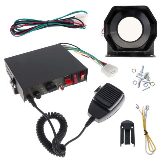 12V 200W 8 サウンド スピーカー ワーニング アラーム 火 サイレン ホーン PA MIC システム AL-RR-5216 AL Car parts