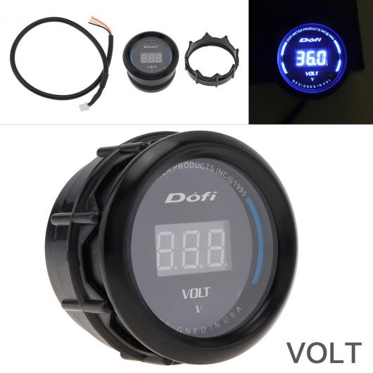 2インチ 52mm デジタル LED ディスプレイ 電圧計 電圧 ゲージ ブルー LED ゲージ メーター AL-RR-5291 AL Car parts
