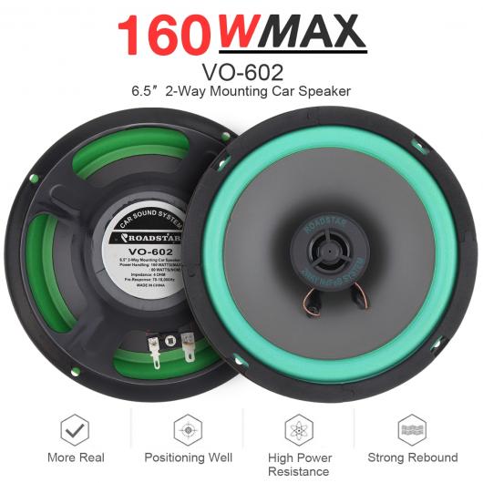 1ピース 6.5インチ 160W Hi-Fi 同軸 スピーカー 車両 ドア オート オーディオ ミュージック ステレオ フル レンジ 周波数 スピーカー AL-RR-5308 AL Car parts|オートパーツエージェンシー2号店