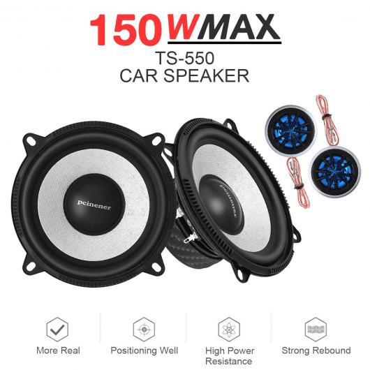 スピーカー システム 5インチ 13cm 150W 車両 ドア オート オーディオ ステレオ スピーカーセット ツイーター クロスオーバー AL-RR-5420 AL Car parts
