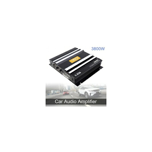 アンプ 3800W クラス AB デジタル 2 チャンネル ブラック アルミニウム 合金 ハイ パワー ステレオ アンプ AL-RR-5375 AL Car parts