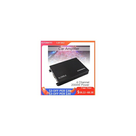 オーディオ 増幅器 K-1500.4 12V 2000W 4 チャンネル オーディオ ステレオ BASS スピーカー サブウーファー オーディオ アンプ 適用: オーディオ AL-RR-5540 AL Car parts|オートパーツエージェンシー2号店