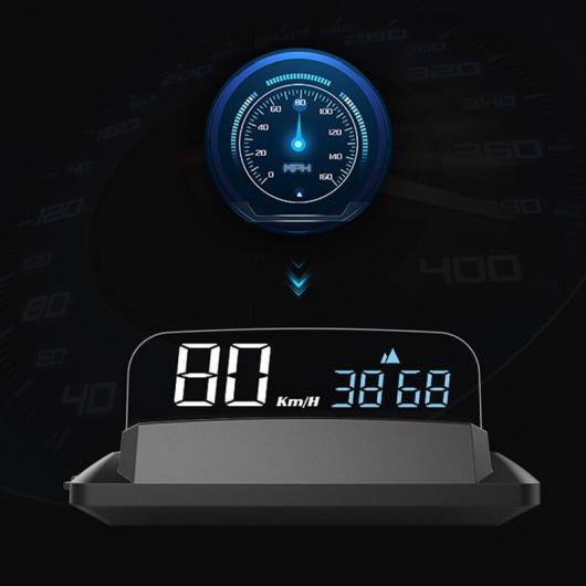 オート スピードメーター KPH/KPM ミラー GPS HUD ヘッド-アップ ディスプレイ ユニバーサル スピード プロジェクター コンパチブル オール トラック 車両 H400G AL-QQ-8551 AL Car parts