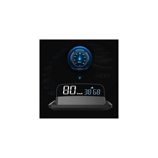 オート スピードメーター KPH/KPM ミラー GPS HUD ヘッド-アップ ディスプレイ ユニバーサル スピード プロジェクター コンパチブル オール トラック 車両 H400G AL-QQ-8551 AL Car parts｜オートパーツエージェンシー2号店