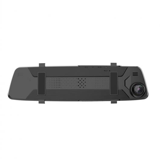 4.5インチ IPS スクリーン DVR ダッシュ カム リア ビュー ミラー カメラ ビデオ 車載カメラ HD ダッシュ カメラ デュアル レンズ レコーダー ブラック ミラー ブラック AL-RR-6741 AL Car parts