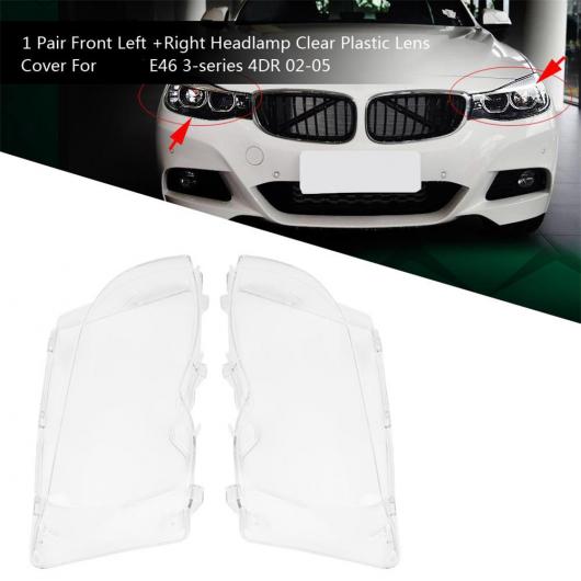 ヘッドライト レンズ カバー 左 右 ヘッドランプ クリア プラスチック レンズ カバー ヘッドランプ レンズ 適用: BMW 320i/325i/325XI/330i/330XI 2002-2005 AL-RR-6607 AL Car parts|オートパーツエージェンシー2号店