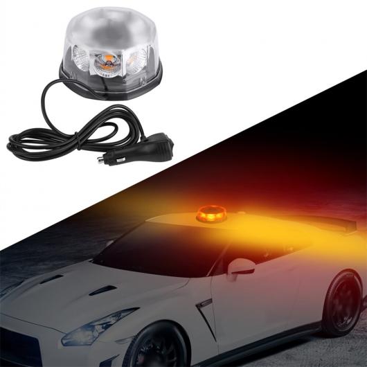8 LED 40W 12-24V 磁石 マウント ルーフ ストロボ エマージェンシー ワーニング ライト イエロー AL-RR-6616 AL Car parts
