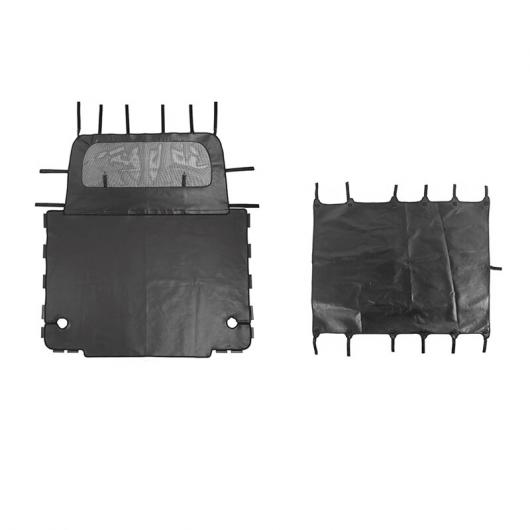 レザー ソフト ルーフ トップ 紫外線対策 サン シェード 適用: ジープ/JEEP ラングラー TJ 1997-2006 トランク ペット レザー アイソレーション ネット カバー アクセサリー B 2ピース AL-RR-2182 AL Exterior parts for cars