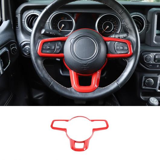レッド インテリア 装飾 ステッカー インテリア アクセサリー 適用: ジープ/JEEP グラディエーター JT ラングラー JL 2018 2019 2020 2021 ステアリング ホイール A AL-RR-2264 AL Interior parts for cars|オートパーツエージェンシー2号店