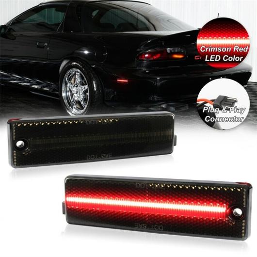 2ピース スモーク レンズ 適用: 1993-2002 シボレー/CHEVROLET カマロ レッド LED リア バンパー サイド マーカー ライト AL-SS-0137 AL Car parts