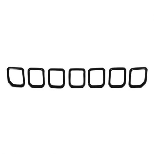 ステッカー 適用: ジープ/JEEP コンパス フロント グリル 装飾 カバー トリム ステッカー ジープ/JEEP コンパス 2021～ エクステリア アクセサリー ブラック AL-RR-2302 AL Exterior parts for cars