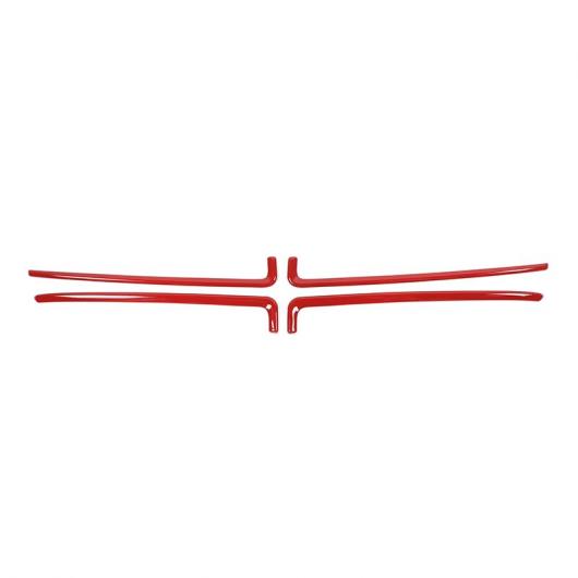 ステッカー フロント グリル メッシュ 装飾 カバー ストリップ アクセサリー 適用: ダッジ チャージャー 2015-2020 レッド 4ピース AL-RR-2397 AL Exterior parts for cars｜オートパーツエージェンシー2号店 15,764円