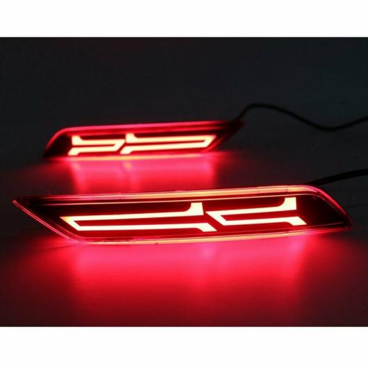 レッド LED リフレクター リア バンパー テールライト 適用: ホンダ シティ 2017 2018 2019 ドライビング ストップ ブレーキ ランプ ウインカー 2ピース AL-SS-0448 AL Car parts