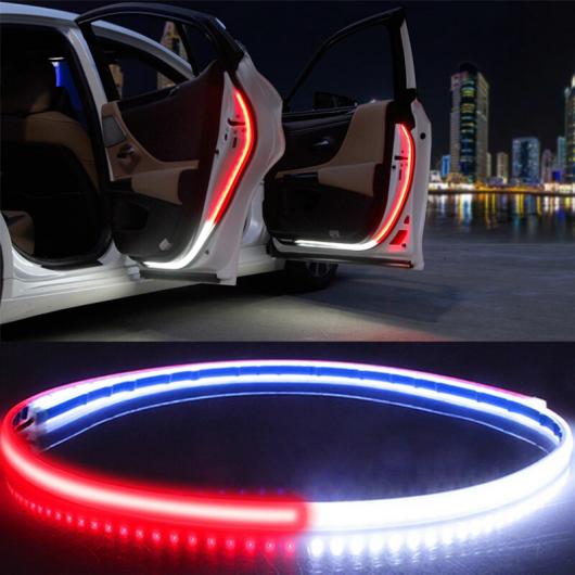 インテリア ドア ウェルカムライト LED セーフティー ワーニング ストロボ シグナル ランプ ストリップ 120cm 防水 12V 装飾 ライト 2ピース AL-SS-0464 AL Car parts