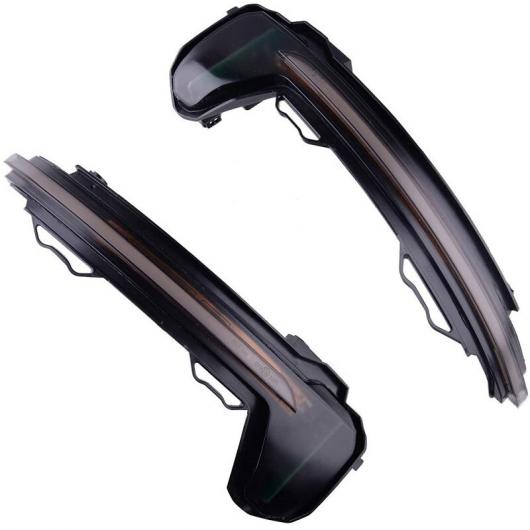 2ピース 適用: VW フォルクスワーゲン/VOLKSWAGEN ティグアン MK2 2017-2019 LED ダイナミック ターンシグナルライト サイド バックミラー ミラー インジケーター シーケンシャル 2ピース AL-SS-0516 AL Car parts