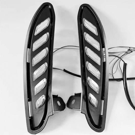 1ペア LED DRL フォグランプ 適用: 2021 2022 トヨタ ヴェンザ ハリアー LED デイタイムランニングライト イエロー ウインカー 2ピース AL-SS-0526 AL Car parts