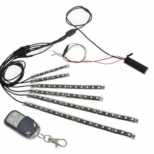 16X オートバイ RGB LED 防水 アンダー ライト ストリップ ネオン キット APP/リモート タイプA AL-SS-0723 AL Motorcycle parts
