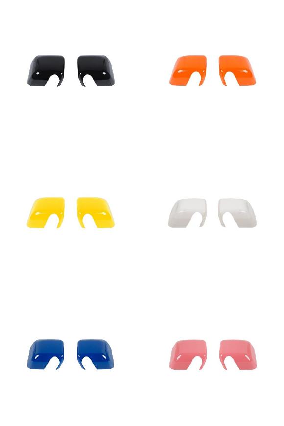 2/4ドア バックミラー ミラー カバー シェル ベース 装飾 トリム ステッカー エクステリア アクセサリー 適用: ジープ/JEEP ラングラー JK ブラック 2ピース～ピンク 2ピース AL-RR-2299 AL Exterior parts for cars｜オートパーツエージェンシー2号店 19,042円