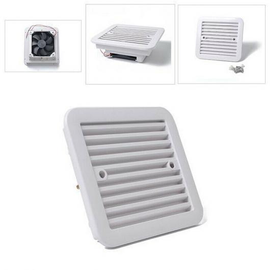 1セット 12V/24V 通気口 換気 ブレイド ファン エキゾースト ファン プラスチック 冷却 防水 RV トレーラー キャラバン サイド ホワイト AL-SS-0493 AL Car parts