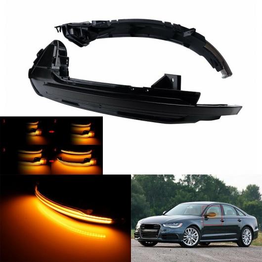 2PC 適用: アウディ/AUDI A6 C7 S6 RS6 オールロード LED ダイナミック ターンシグナルライト フラッシャー 点滅 流れる ウインカー ライト 4G5949101A AL-SS-0513 AL Car parts