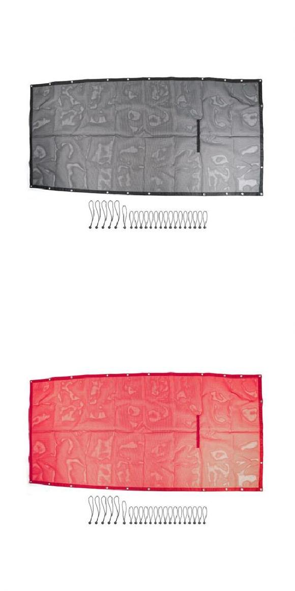 4ドア ルーフ メッシュ トップ サンシェード カバー ネット UV 保護 ヒート 絶縁 アクセサリー 適用: ジープ/JEEP ラングラー JL 2018 2019 2020 2021 ブラック・レッド AL-RR-2422 AL Exterior parts for cars｜オートパーツエージェンシー2号店