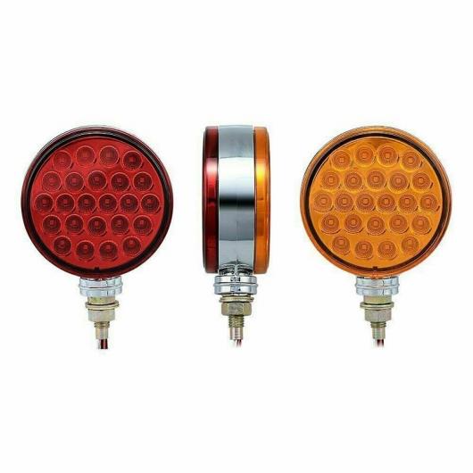 2ピース 48 2835 SMD LED ダブル フェイス シングル スタッド マウント サイド マーカー 反射 シールド ライト 適用: トラック UTE トレーラー キャラバン AL-SS-0952 AL Car parts