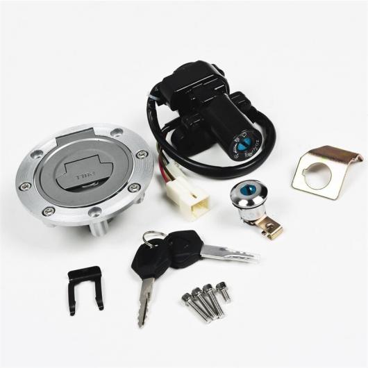 イグニッション スイッチ スタート オイル フューエル ガス タンク キャップ カバー シート ロック キー 適用: ヤマハ FJR1300 YZF R1 R6 R6S FZ6 1セット AL-SS-1263 AL Car parts