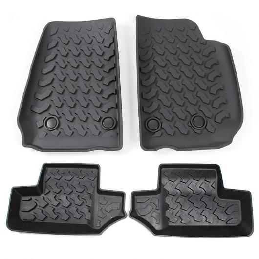 マット アンチスリップ ラバー リア 列 フロアマット パッド ライナー カーペット 適用: ジープ/JEEP ラングラー JK 2007-2017 2ドア 1セット AL-RR-2774 AL Interior parts for cars｜オートパーツエージェンシー2号店