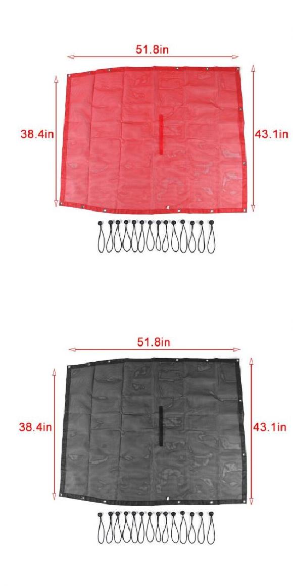 カバー ルーフ サンシェード メッシュ トップ カバー 紫外線対策 S 絶縁 ネット 2/4ドア アクセサリー 適用: ジープ/JEEP ラングラー 2-D 5-スター ウイング A~2-D ブラック A AL-RR-2661 AL Car parts|オートパーツエージェンシー2号店